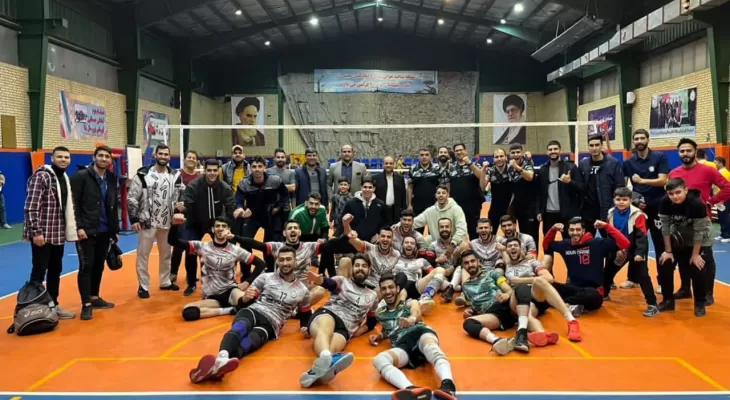 پیروزی تیم رعد پدافند در لیگ دسته یک والیبال کشور