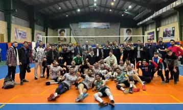 پیروزی تیم رعد پدافند در لیگ دسته یک والیبال کشور