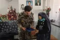 فرمانده منطقه پدافند هوایی شرق  با خانواده شهید نوفرستی دیدار کرد