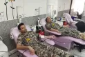 کارکنان منطقه پدافند هوایی شرق خون خود را اهدا کردند