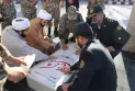 برگزاری محفل انس با قرآن و غبار روبی مزار شهدا در منطقه پدافند هوایی شمال غرب