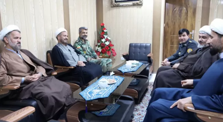 دیدار حجت‌الاسلام والمسلمین عدیده با هماهنگ کننده عقیدتی سیاسی های ارتش در منطقه خراسان