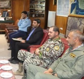 دیدار فرمانده نیروی پدافند هوایی ارتش با فرمانده پايگاه برادران شهید دلحامد