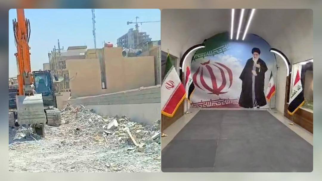 تخریب ساختمان تجارت جهانی ایران ومرکزتجاری جمهوری اسلامی ایران در عراق 1 news 1782018688